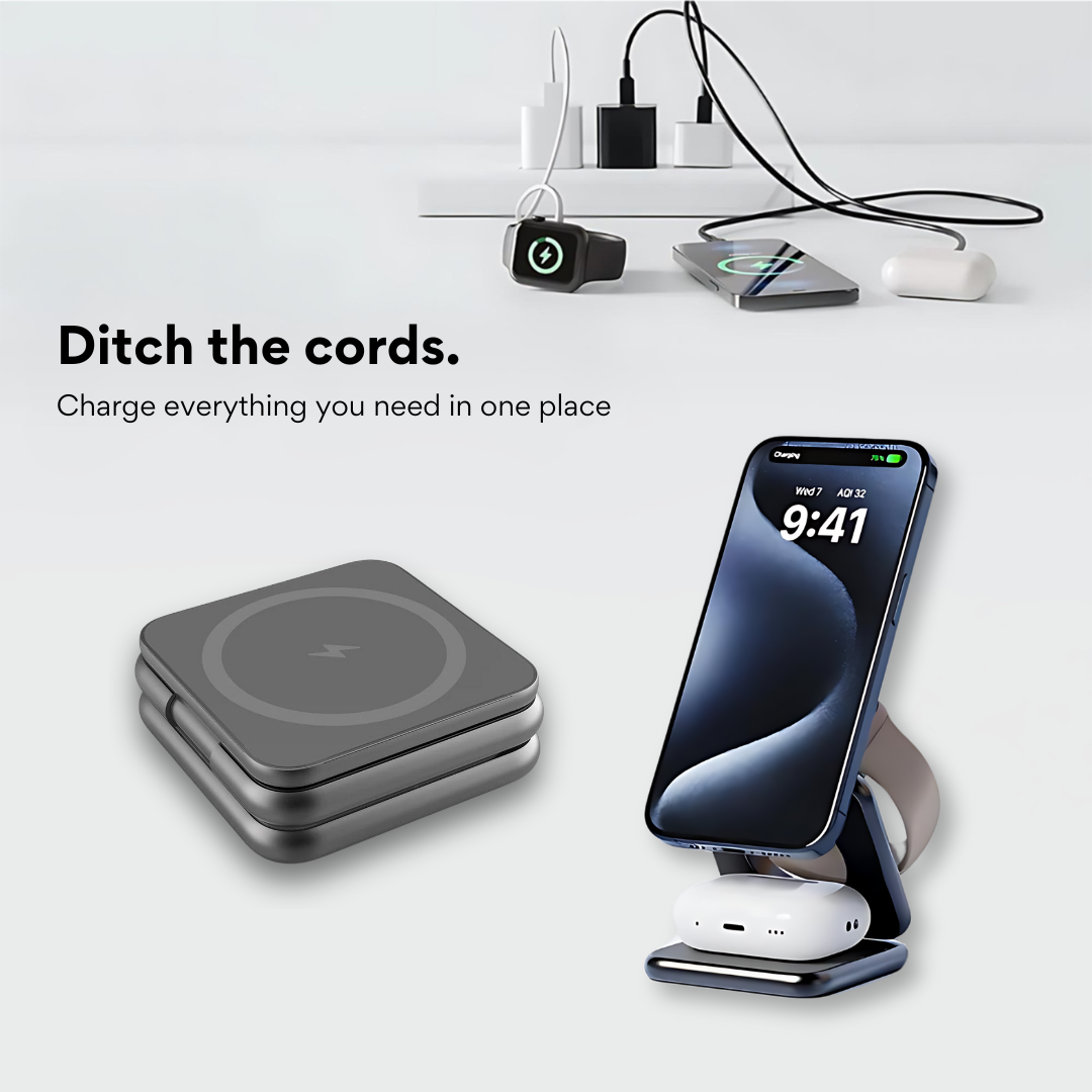 Viper 3-in-1 Fast Wireless Charging Station